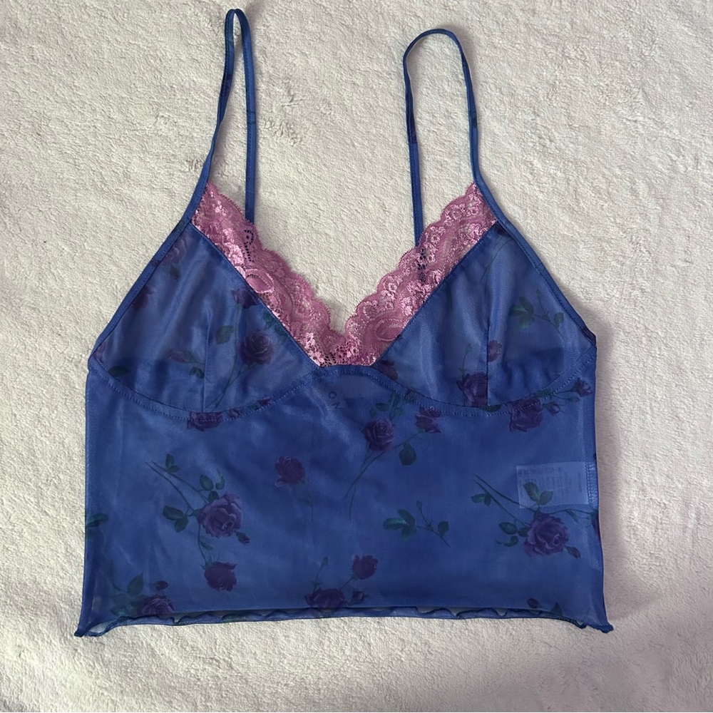 motel rocks brand new without tag sheer tank top
